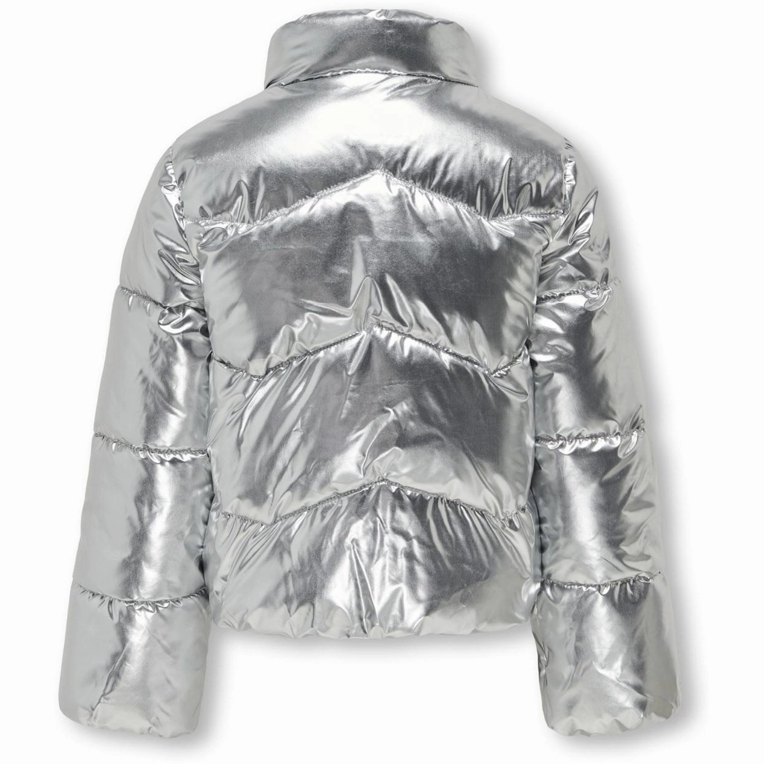 Designer Inspired Crisp Weather Fit kids ONLY Silver Pearl Puffer Jacket