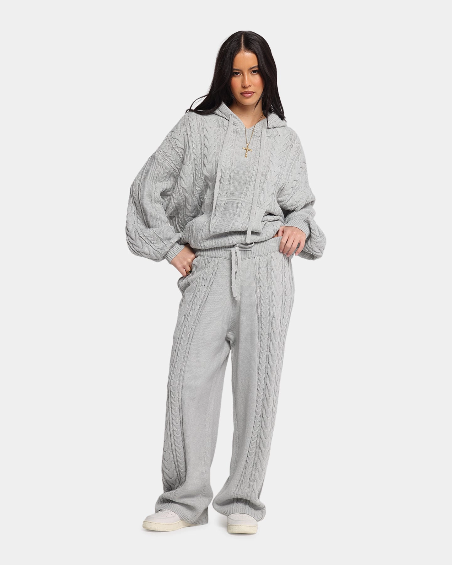 XXIII Lakes Knitted Pants Grey Core Basic Easy Pack