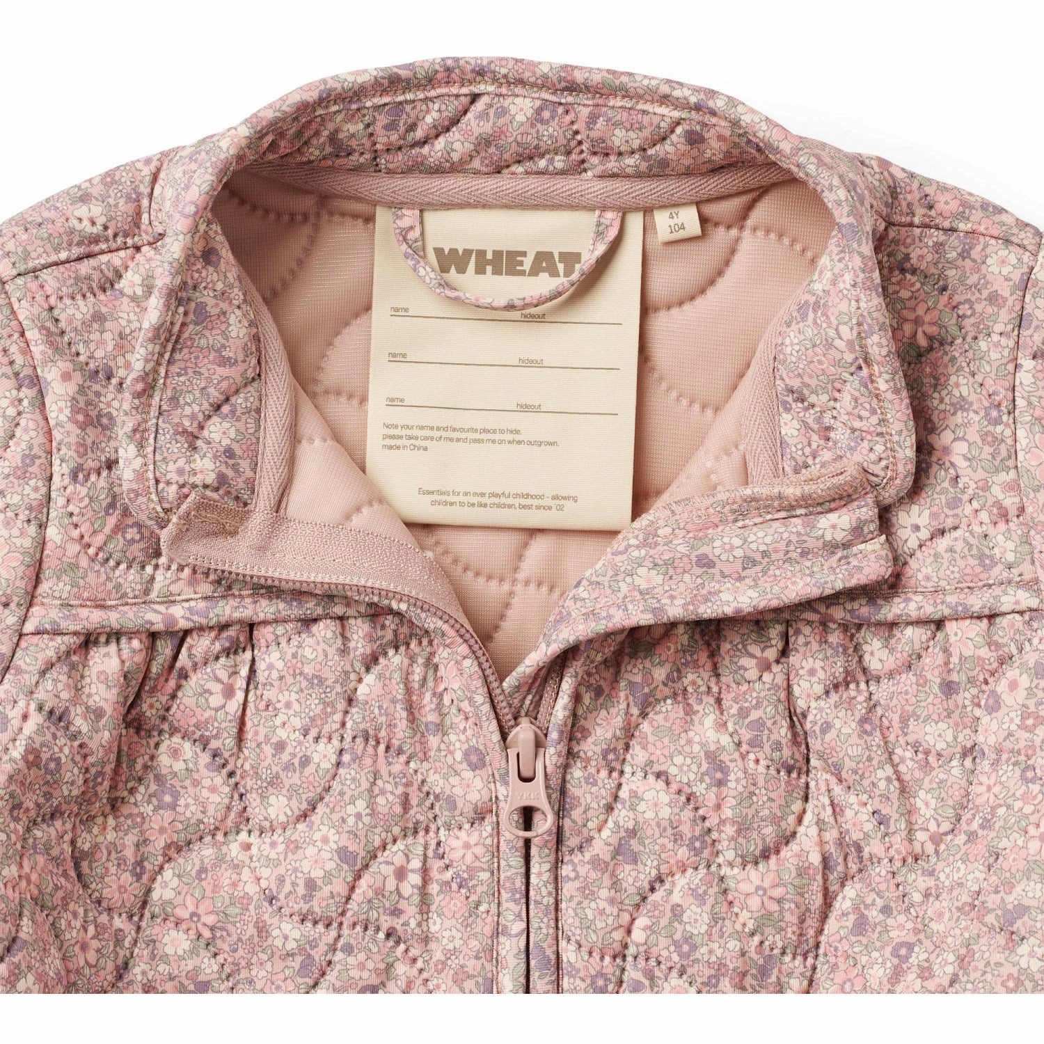 UV Protective Layer AntiPillingFinish Wheat Powder Flower Meadow Thermo Jacket Tilde