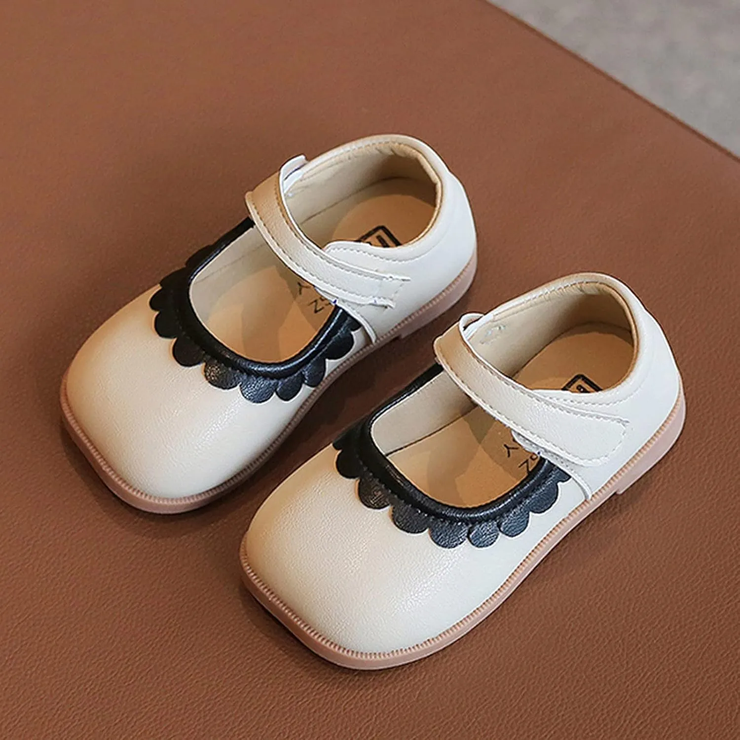 Toddler Casual Shoes Summer and Autumn Girls Boots Cute Flat Solid Color Lace Hook Loop Casual Comfortable Shoes