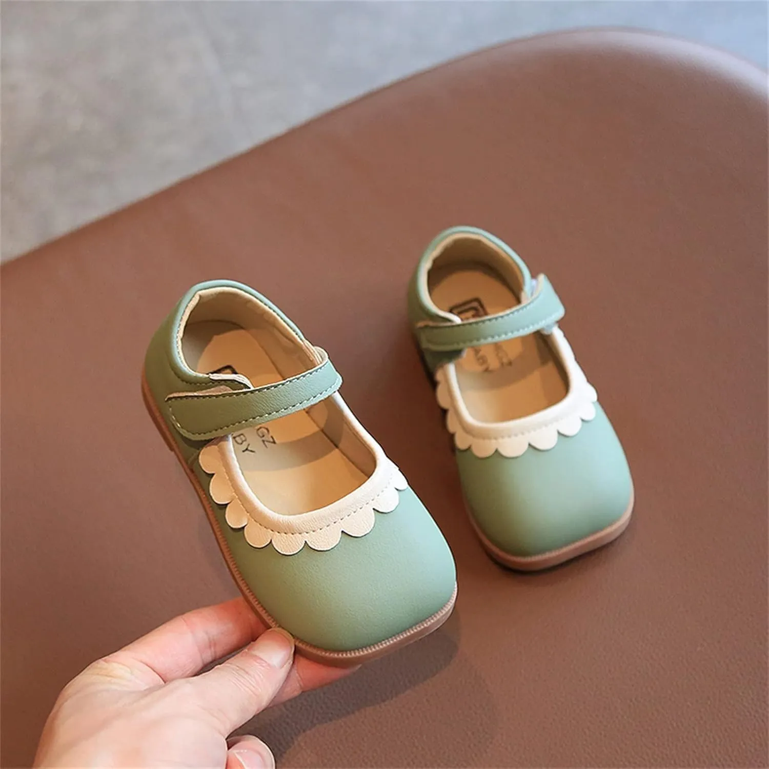 Toddler Casual Shoes Summer and Autumn Girls Boots Cute Flat Solid Color Lace Hook Loop Casual Comfortable Shoes