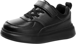Toddler Leather Chunky Sole Sneaker Kids Girls Boys Outdoor First Walking Sport Shoes Slip On Cozy Lightweight Shoes