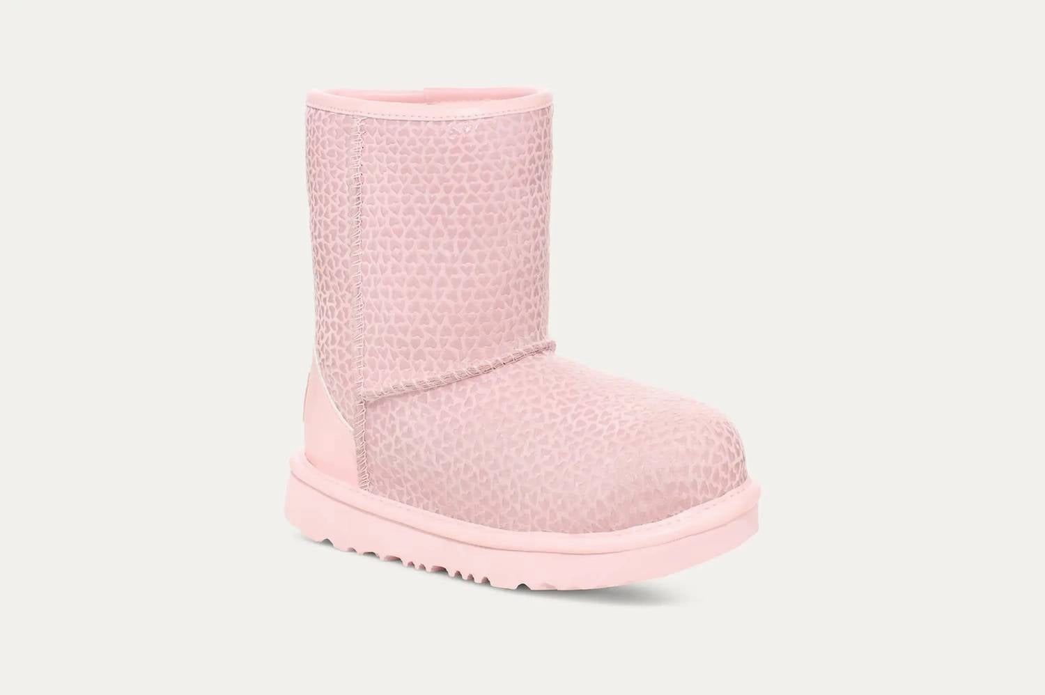 Toddler Classic Ii Gel Hearts Boot In Pink Abrasion Pads Asymmetric Lacing System