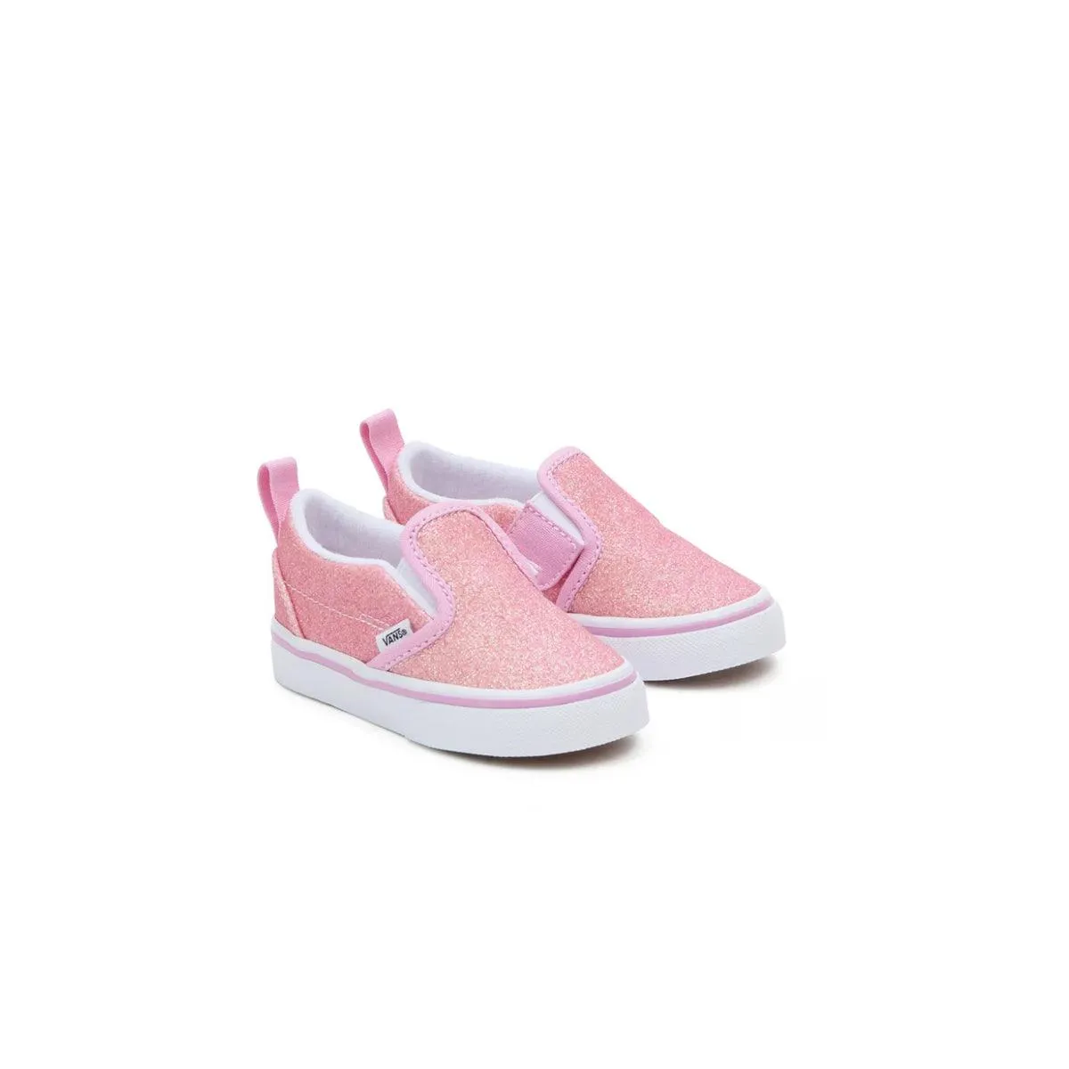 Port Step Toddlers Slip-On V Glitter 'Pink'
