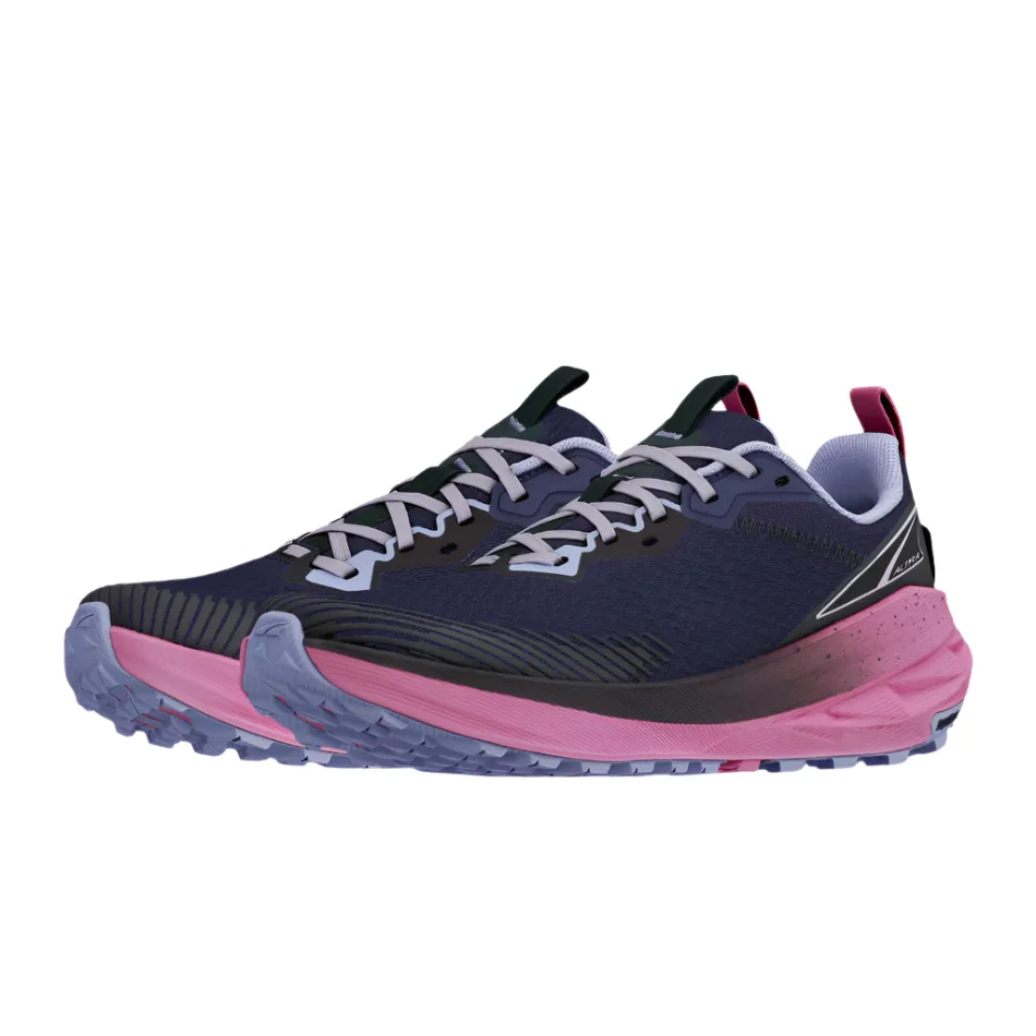 Collapsible Heel Design Orthopedic Design Altra Women's Experience Wild 2 Trail Running Shoes in Navy/Black AW25