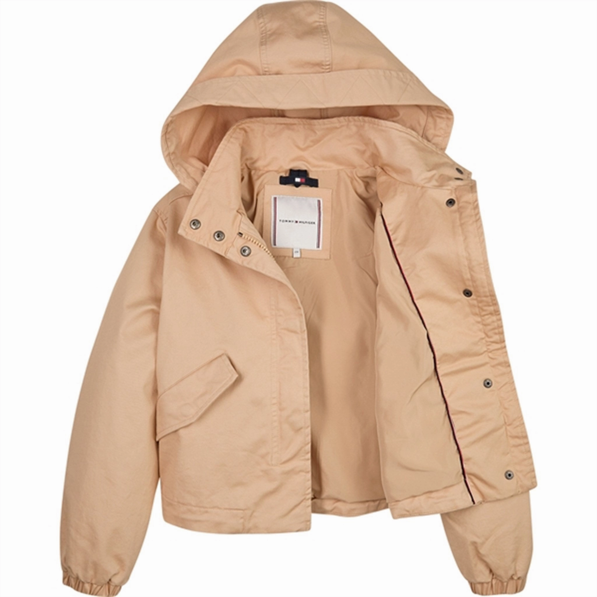 Tommy Hilfiger Cotton Parka Jacket Trench Quilted Pattern Ultra Compact Packing Design