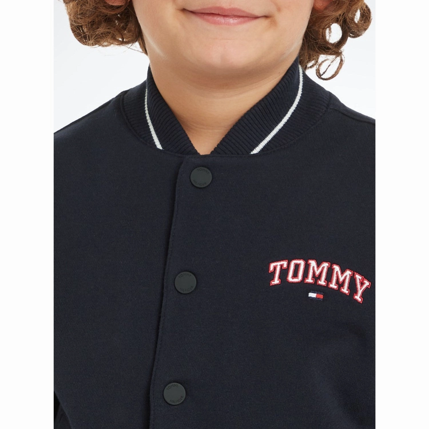 Checkered Style TearResistantOuter Tommy Hilfiger Desert Sky U Varsity Embroidery Bomber Jacket