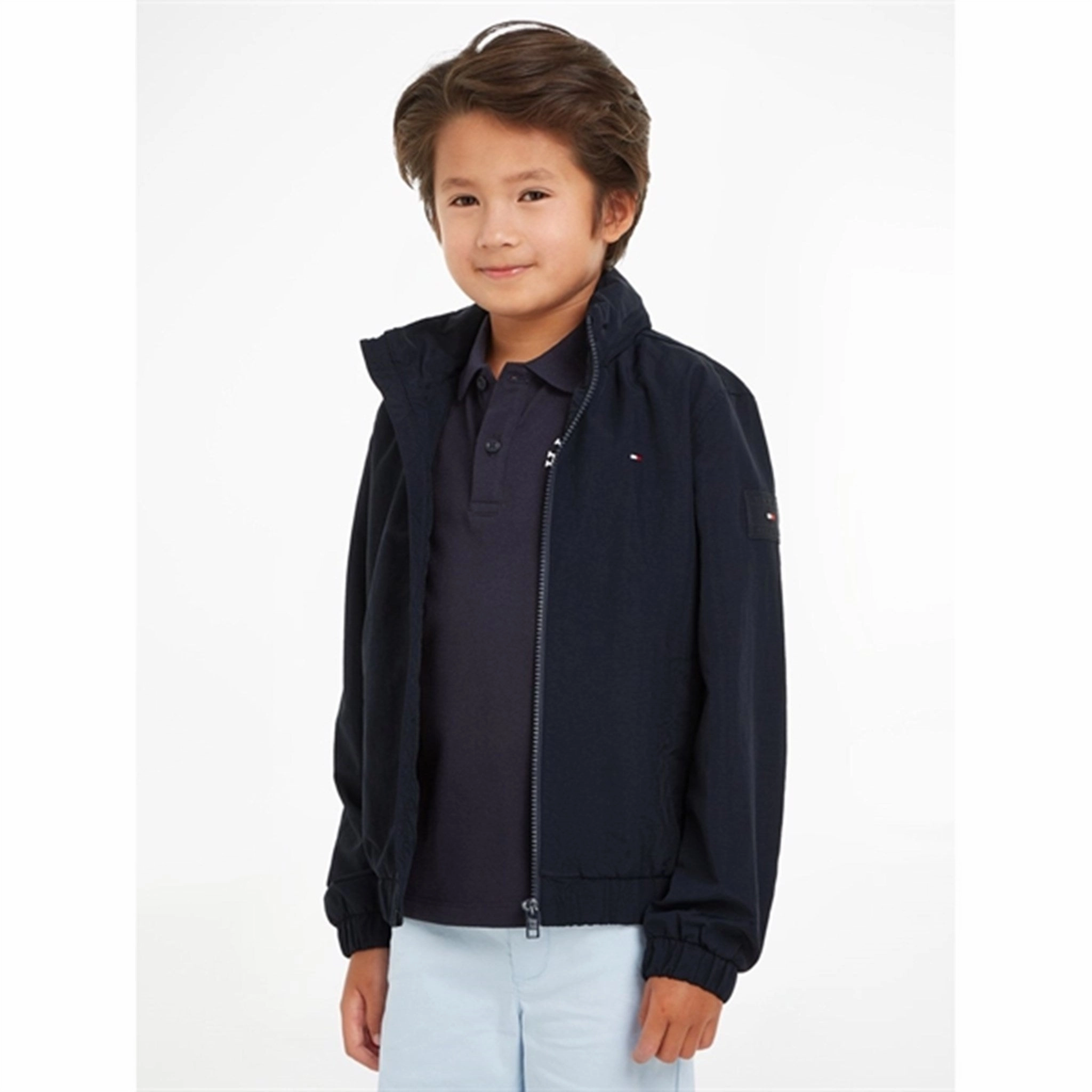 Mid Length Cut Tommy Hilfiger Essential Jacket Desert Sky