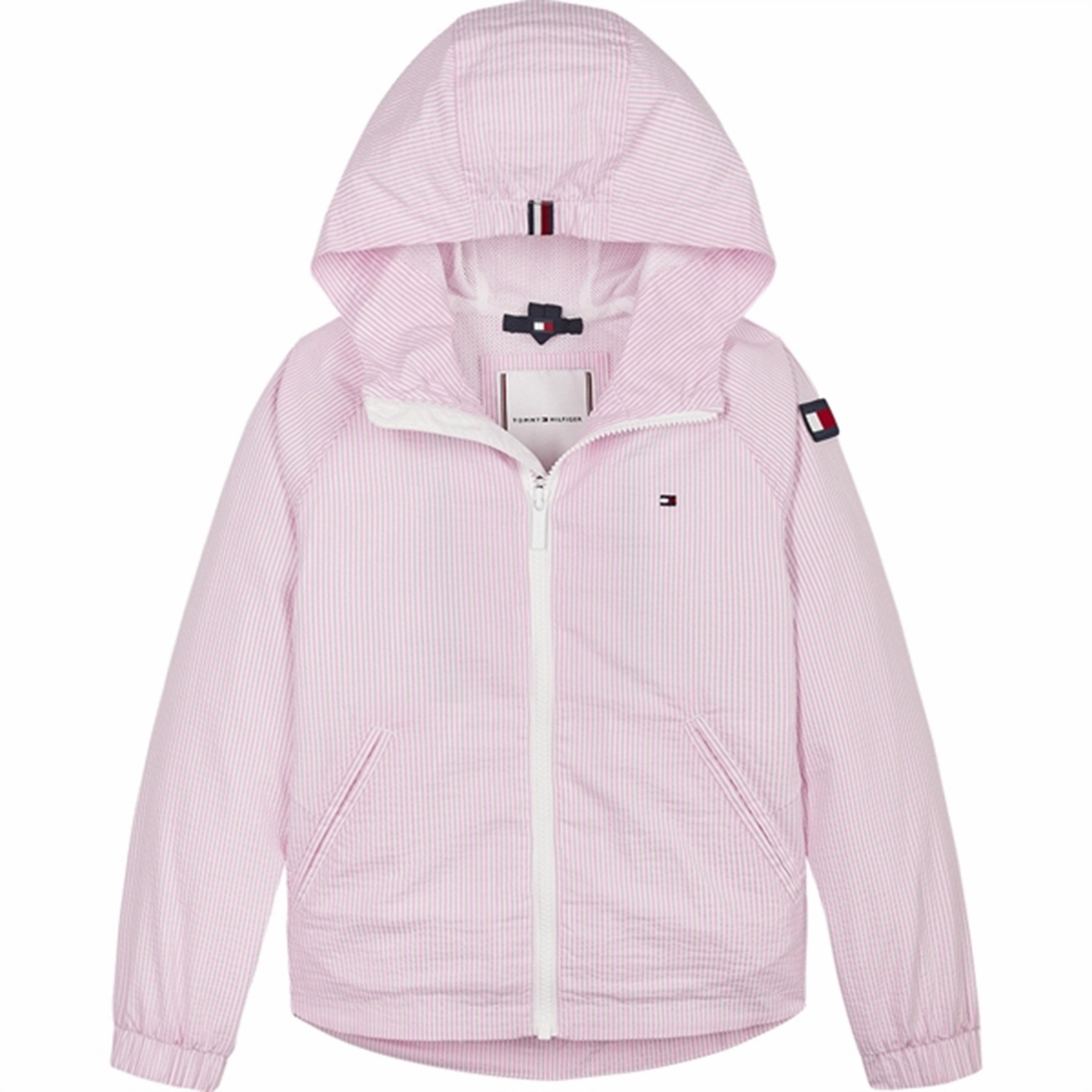 Transitional Daily Fit Tommy Hilfiger Ithaca Stripe Jacket Pink/Ithaca Stripe