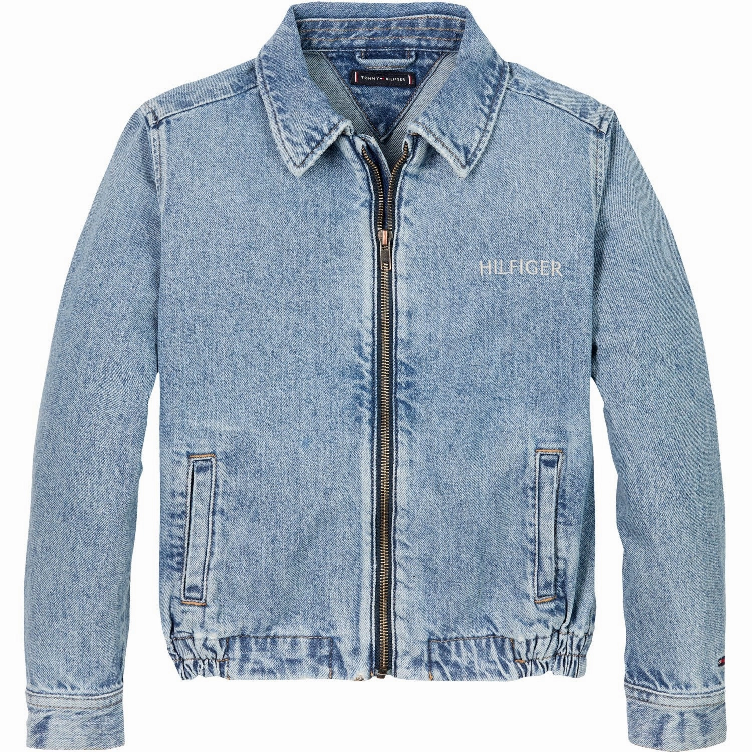 Tommy Hilfiger Random Ivy Relaxed Denim Jacket Belted Waist