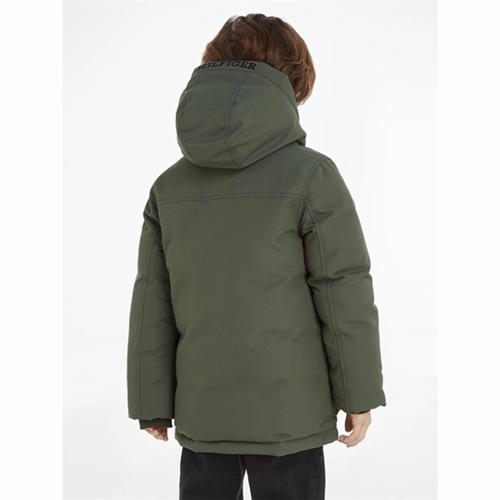 Fashion Use Modern Street Tommy Hilfiger Tech Parka Jacket Olive Green