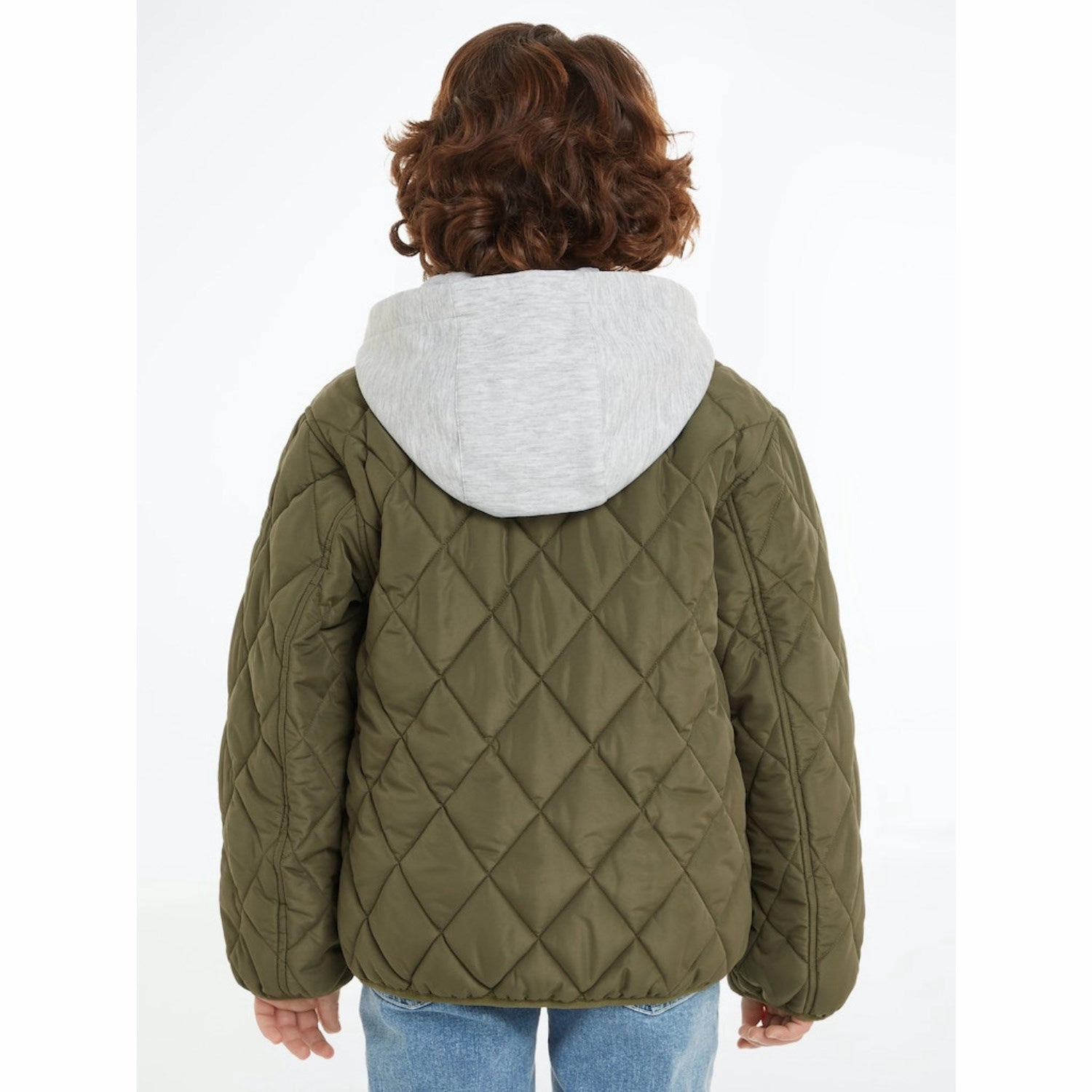 ThermalInsulation Sustainable Material Tommy Hilfiger Utility Olive Light Padded Quilted Jacket
