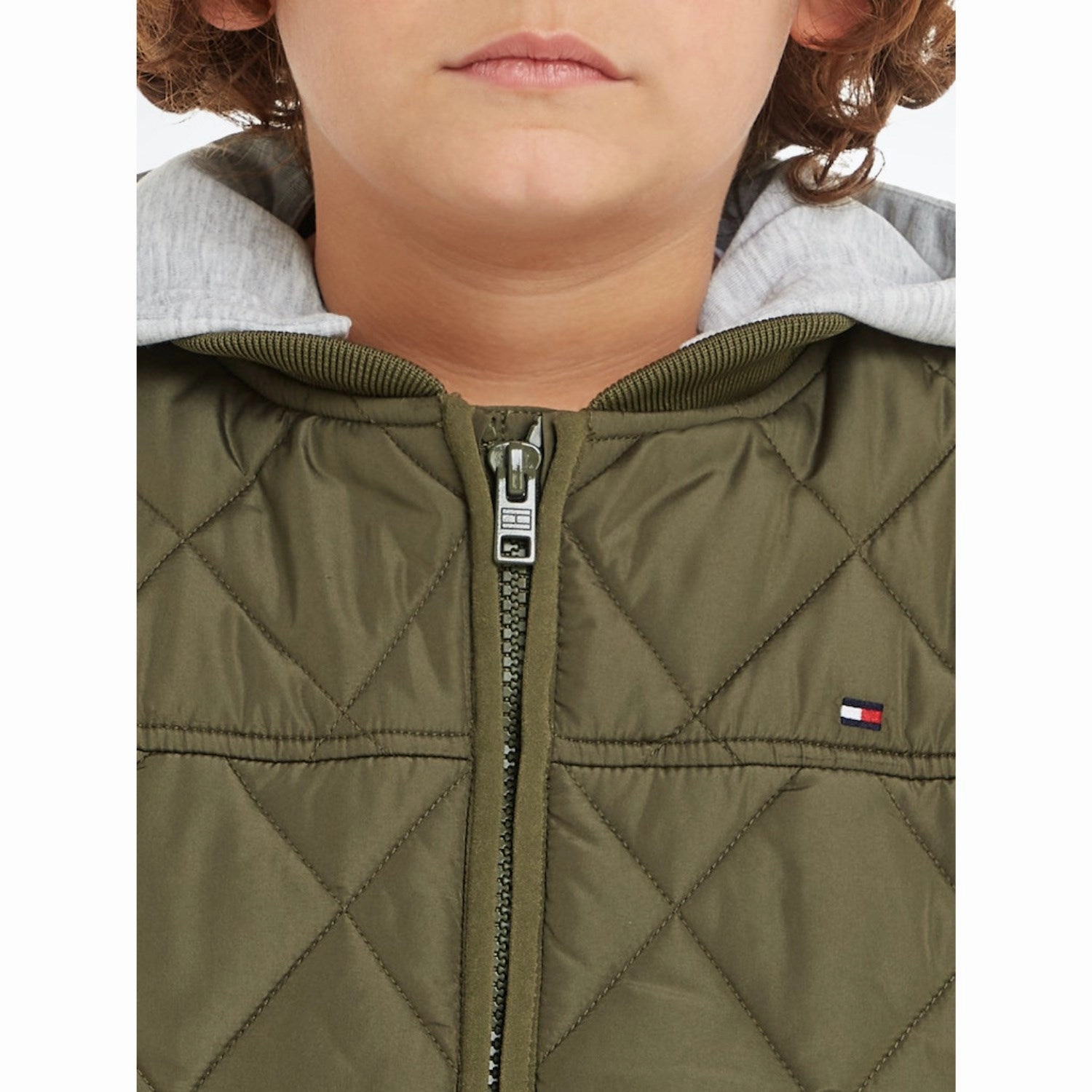 Tommy Hilfiger Utility Olive Light Padded Quilted Jacket Everyday Fit Style