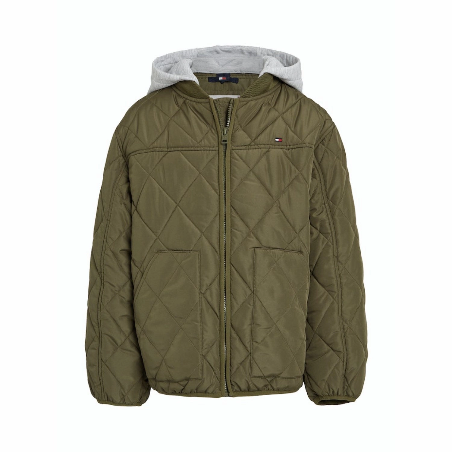 Pocket Placement Tommy Hilfiger Utility Olive Light Padded Quilted Jacket