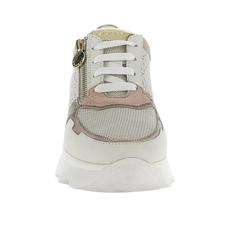Stretchable Stonefly scarpa sneakers da donna Spock 40 220906 CGK grigio-rosa