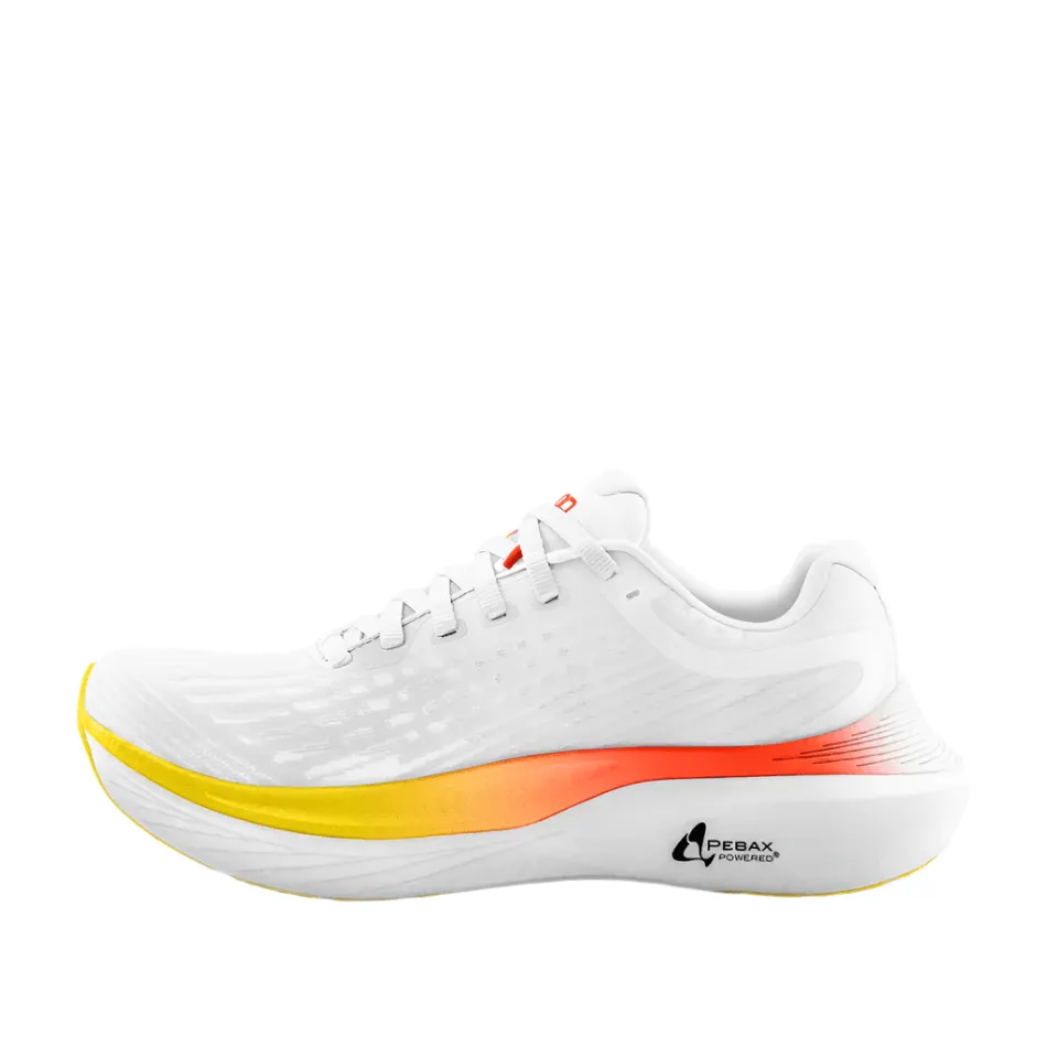 Foot Hugging Midsole Topo Men's Specter 2 Running Shoes in White/Sunset SS25