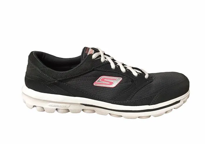 Skechers scarpa sneakers da donna Go Walk Action 1366CC8/CL grigio short - distance running cold - weather