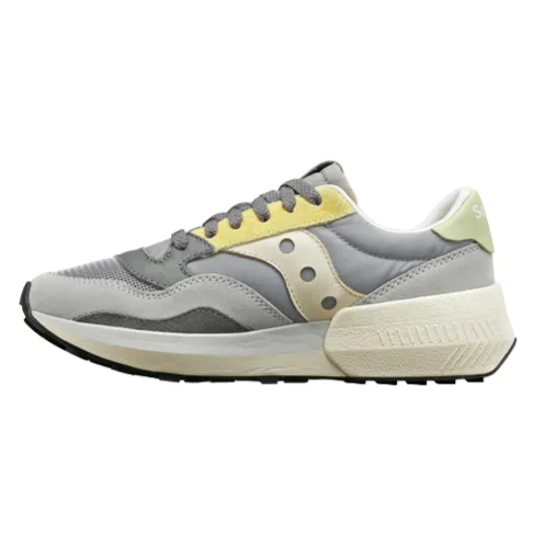 Saucony Originals scarpa sneakers da donna Jazz NXT S60790-5 grigio-giallo Versatile Shoes Lace   Up Closure