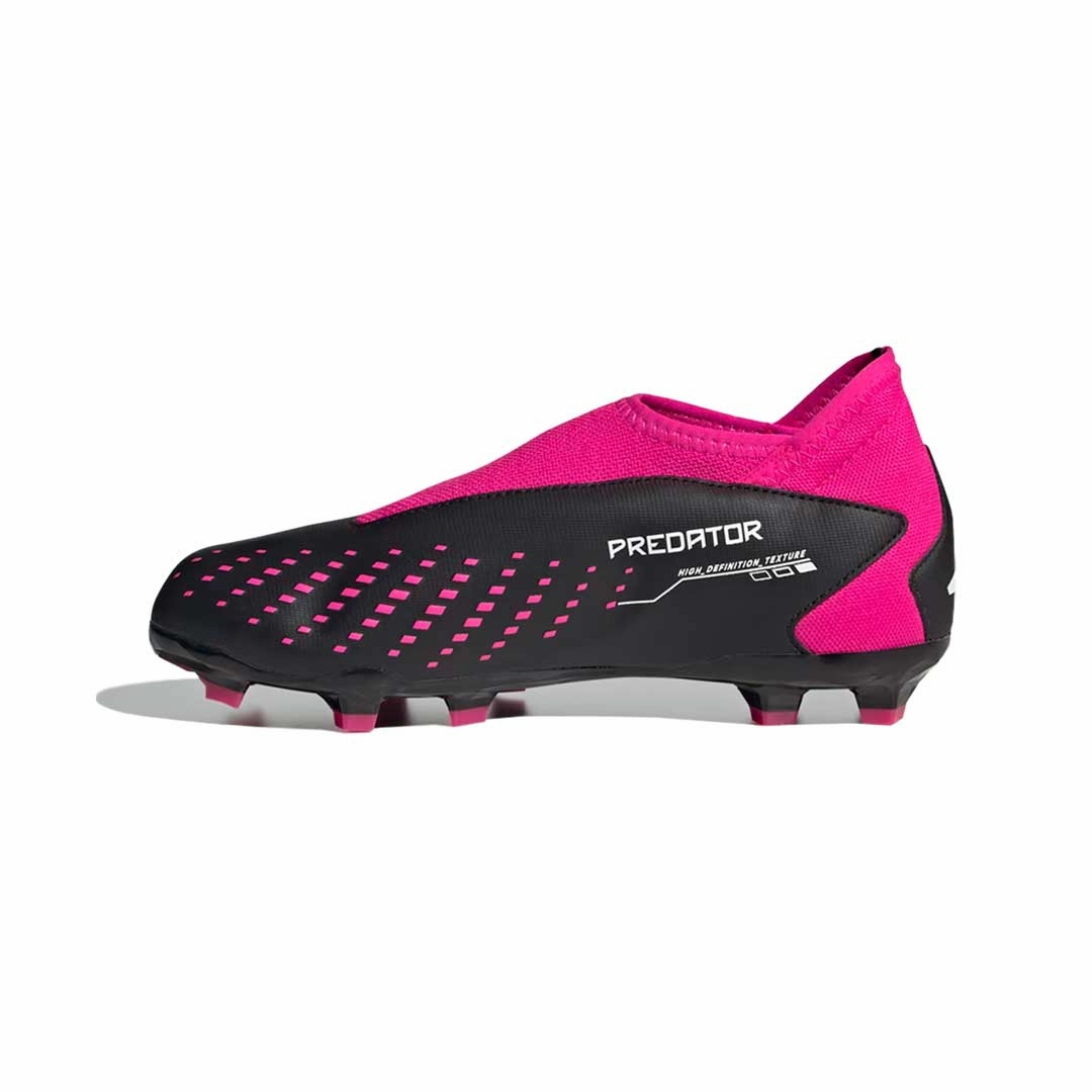 Durable Frame Peak Fit adidas - Kids' (Junior) Predator Accuracy.3 Laceless Firm Ground Cleats (GW4606)