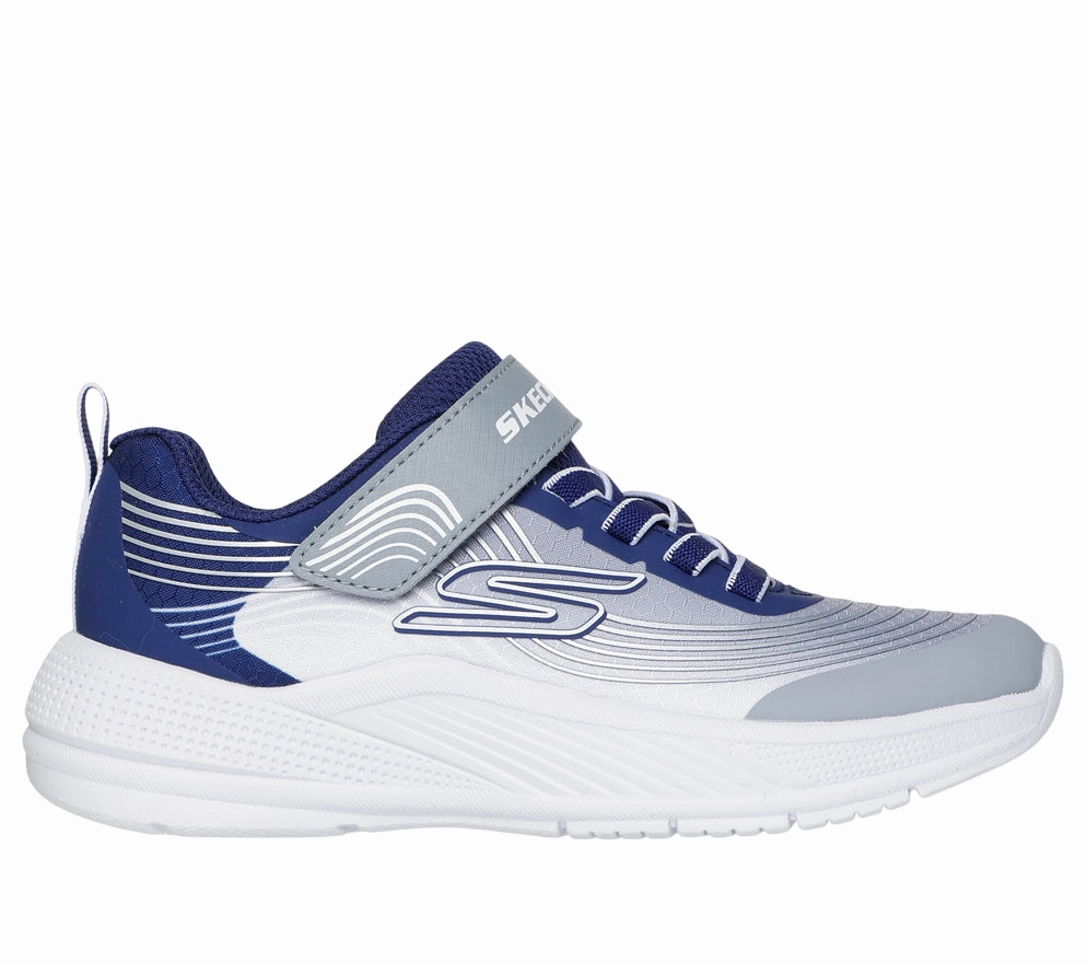 Skechers Microspec Advance 403926L/NVLG Scarpe da Ginnastica Junior Vertical Comfort Padding