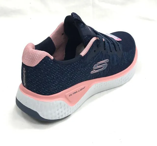 Skechers scarpa sportiva da donna Solar Fuse Brisk Escape 13328 NVPK blu-rosa Thermal Regulation Fabric