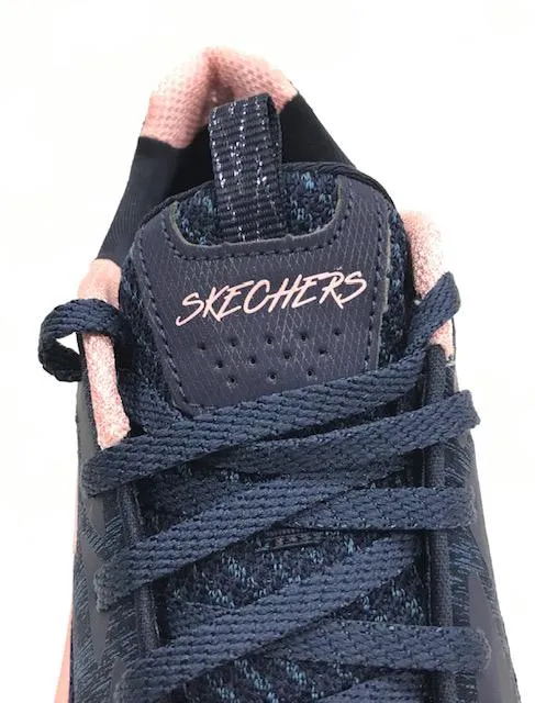 bulky - design shoes Tuned Stability Rails Skechers scarpa sportiva da donna Solar Fuse Brisk Escape 13328 NVPK blu-rosa