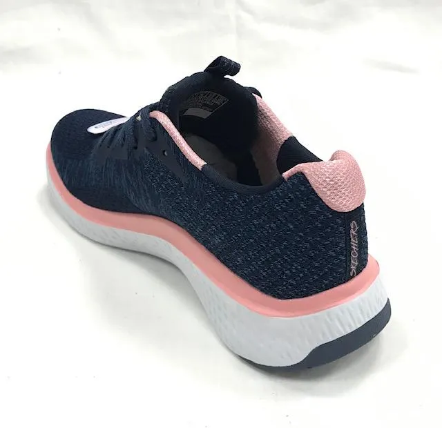 durability - brand shoes Skechers scarpa sportiva da donna Solar Fuse Brisk Escape 13328 NVPK blu-rosa