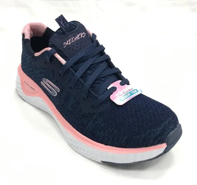 Responsive cushioning Skechers scarpa sportiva da donna Solar Fuse Brisk Escape 13328 NVPK blu-rosa