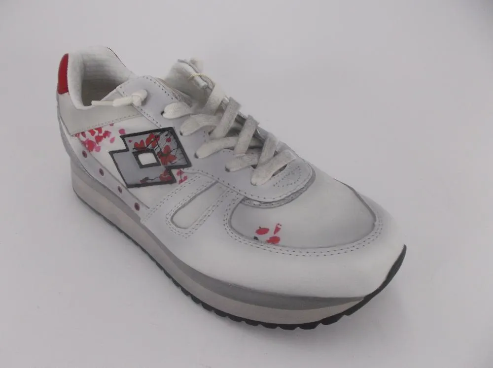 running belts winter running shoes Lotto scarpa sneakers da donna Tokyo Wedge R7037 bianco