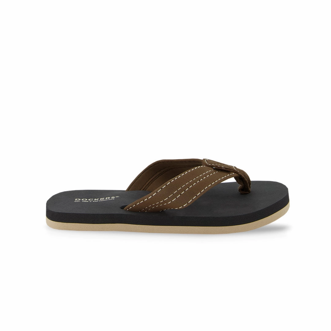 Dockers - Kids' (Preschool) Eva Flip Flop Sandals (FBS4685ADK BRN) Smooth Curve Heat dissipation