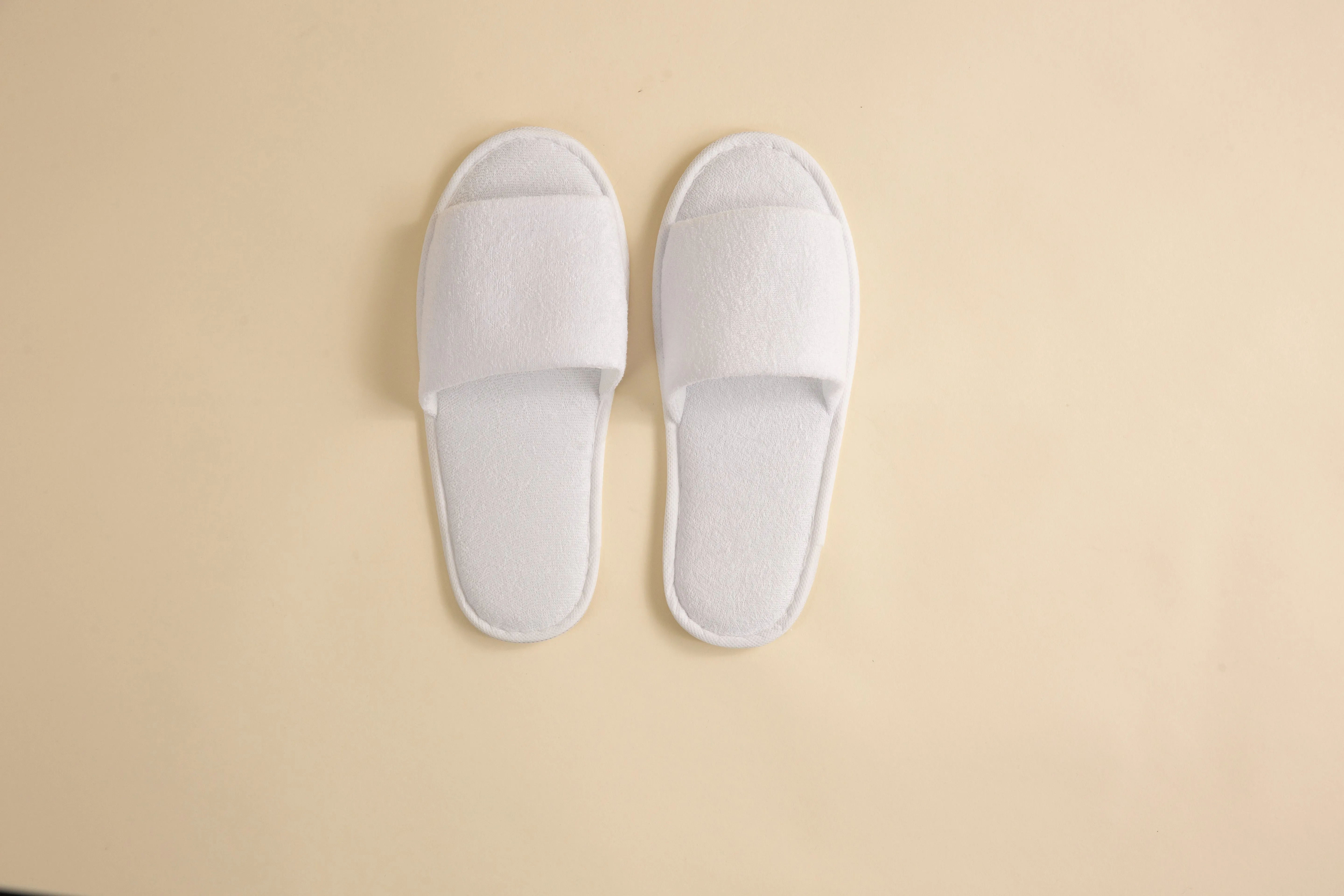Towelling Slippers Open Toe