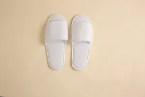 Towelling Slippers Open Toe