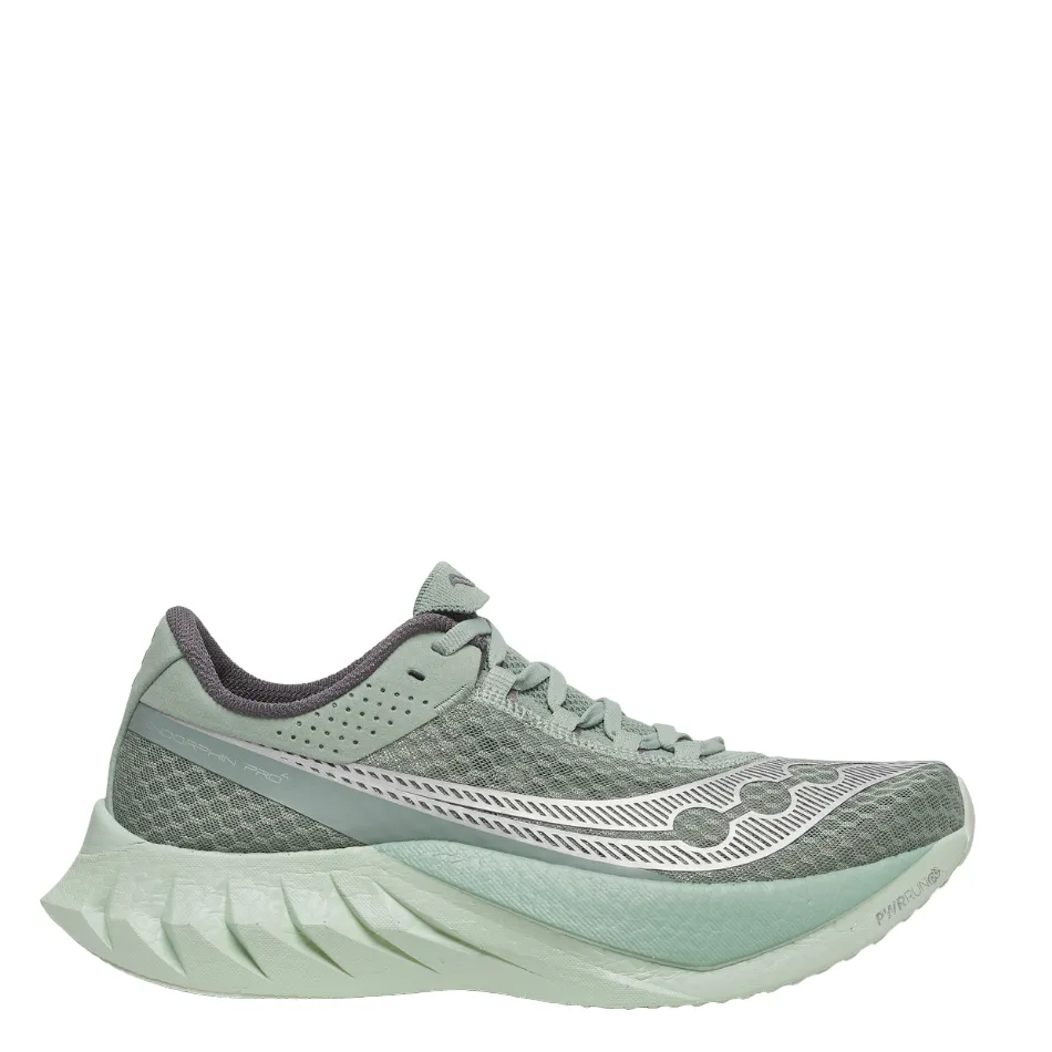 Ultra Responsive Saucony Men's Endorphin Pro 4 Running Shoes in Iceberg/Carbon - Online Exclusive