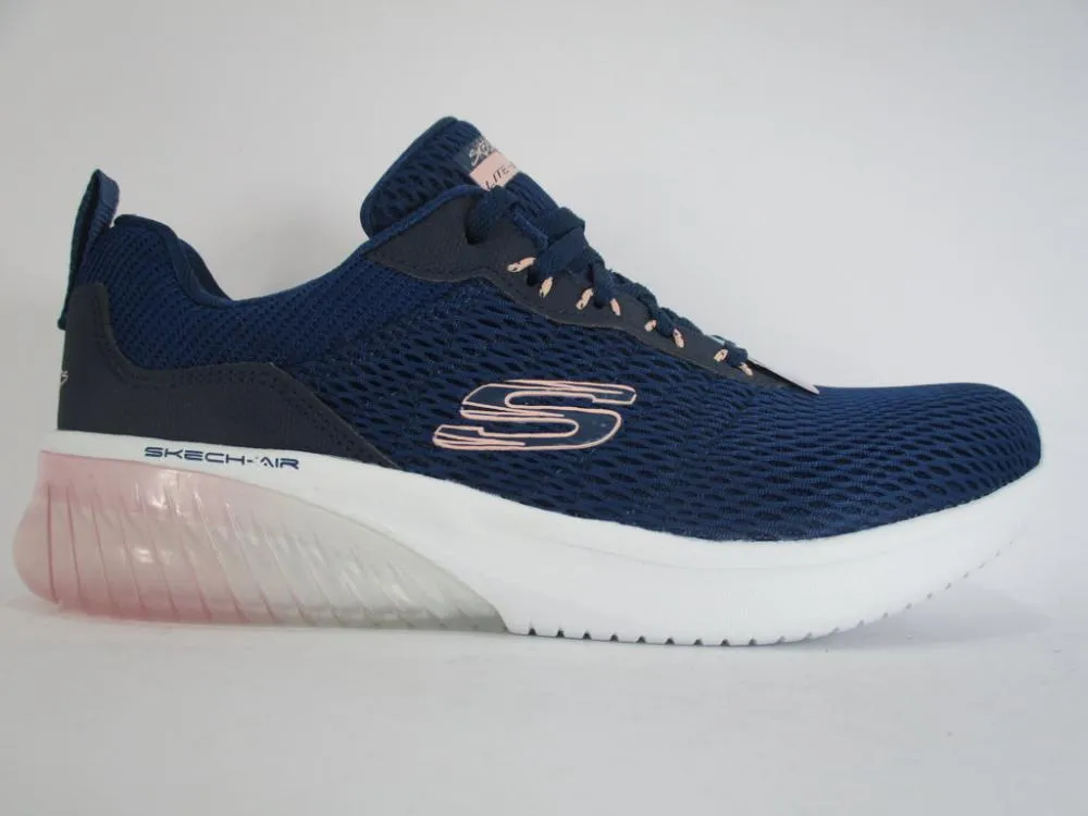 running on a rubber track shoes Non Slip Lace Skechers scarpa fitness da donna Skech Air Ultra Flex 13290 NVPK navy