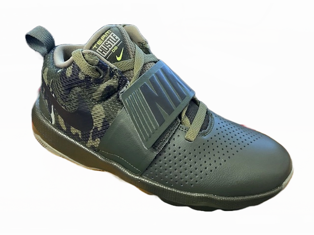Nike scarpa da basket da junior Team Hustle 8 881941 301 olive plyometric training running shoes
