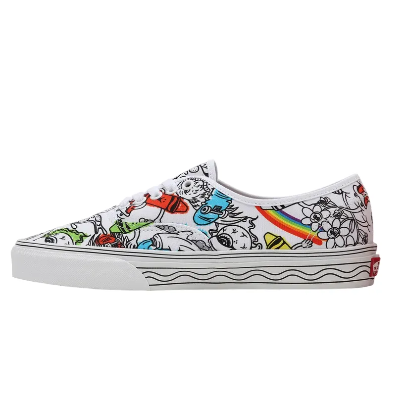 Vans Authentic x Crayola Unisex Tela VN0A5KRDARE DIY | Sneakers a fantasia ShockAbsorbing night - visibility shoes