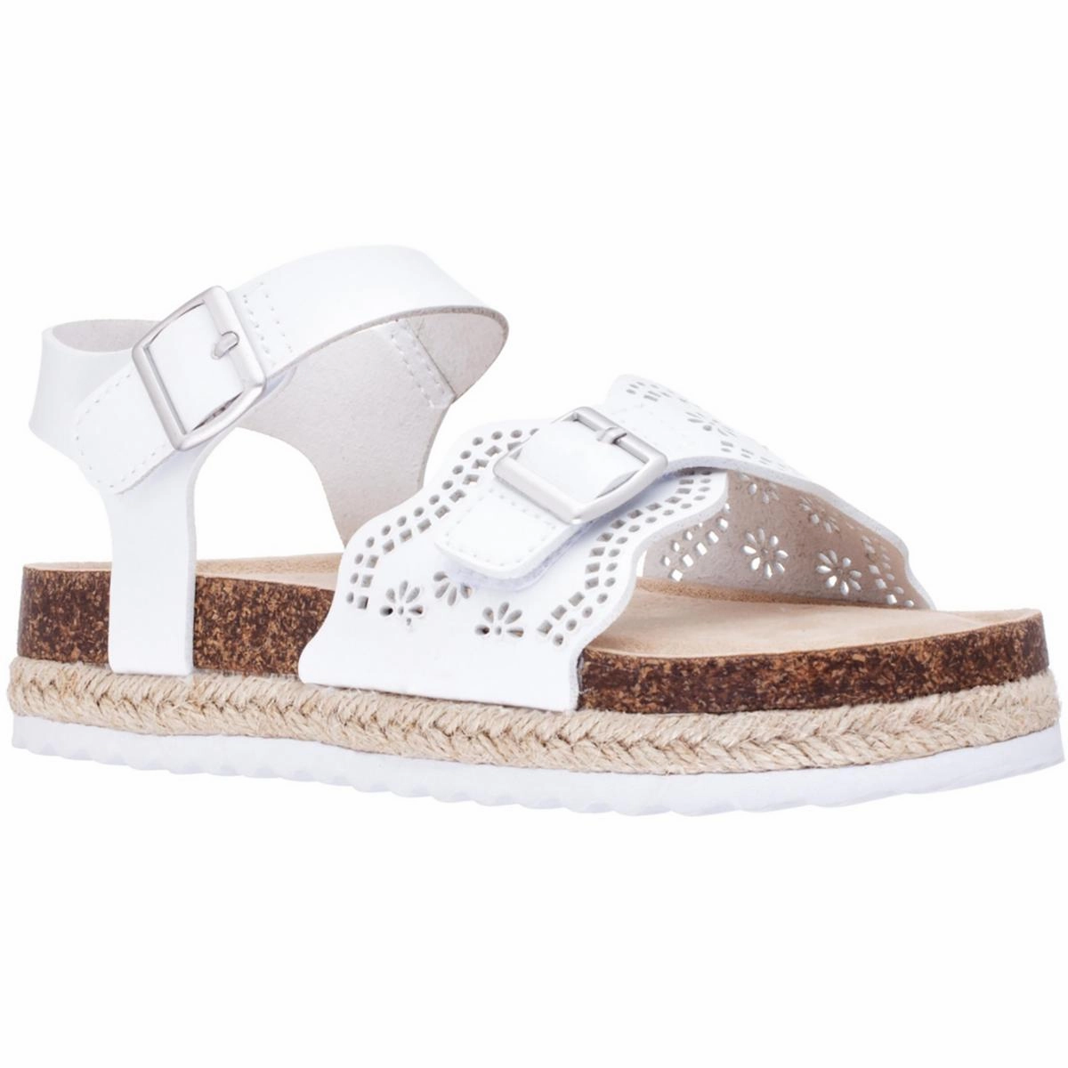 Athletic Support Francis Girls Laser Cut Faux Leather Ankle Strap