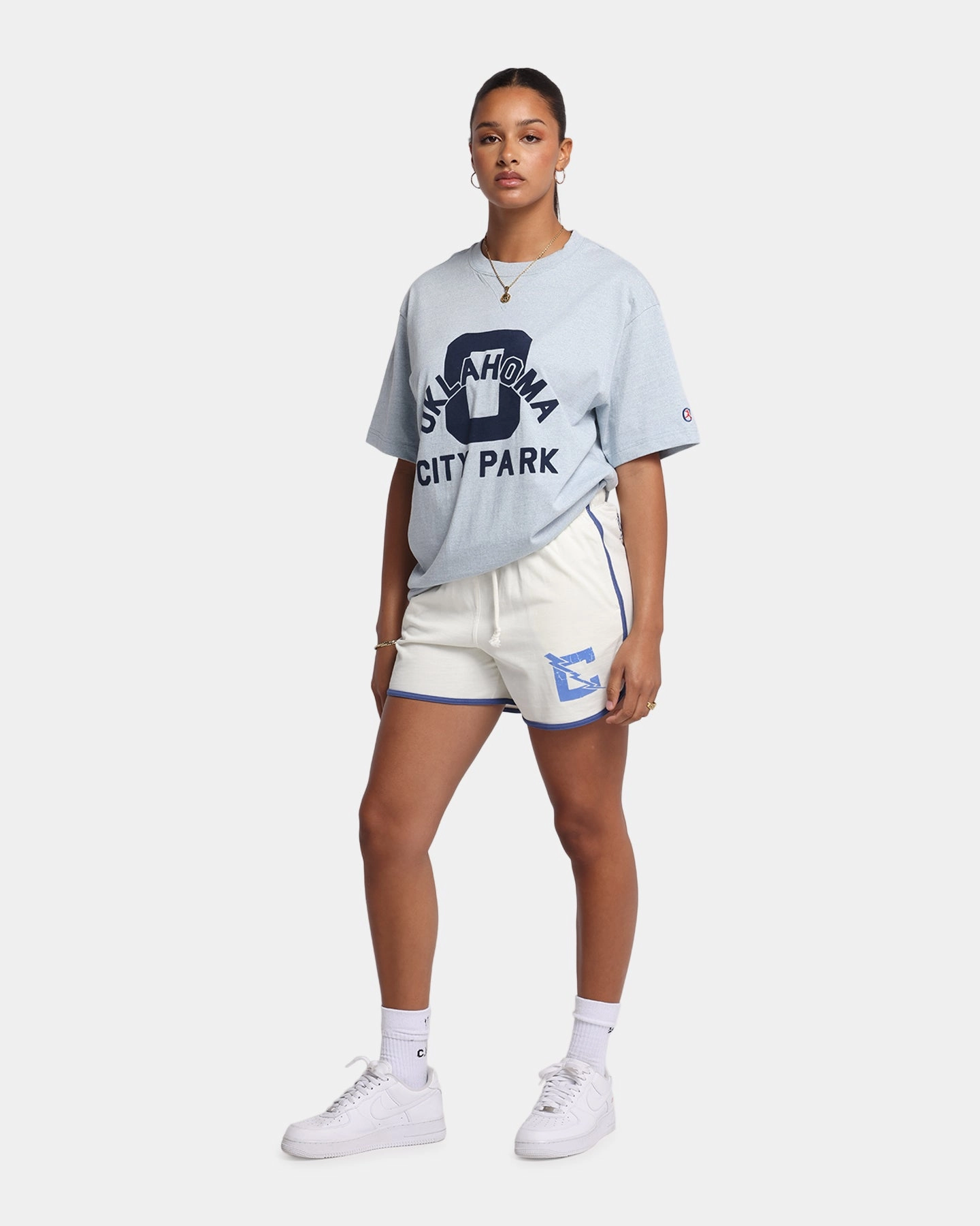 Champion 50's Pool Boy Shorts White relaxed shape