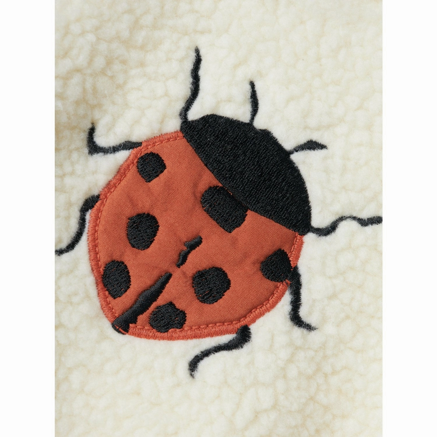 Lil'Atelier Coconut Milk Ladybug Lajo Bomber Jacket Packable design