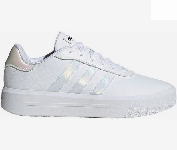 metal - surface shoes Secure Design Adidas sneakers da donna con zeppa Court Platorm H06299 white