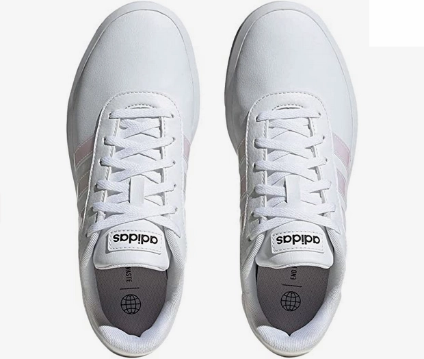 Adidas sneakers da donna con zeppa Court Platorm H06299 white full - marathon shoes Firm midsole