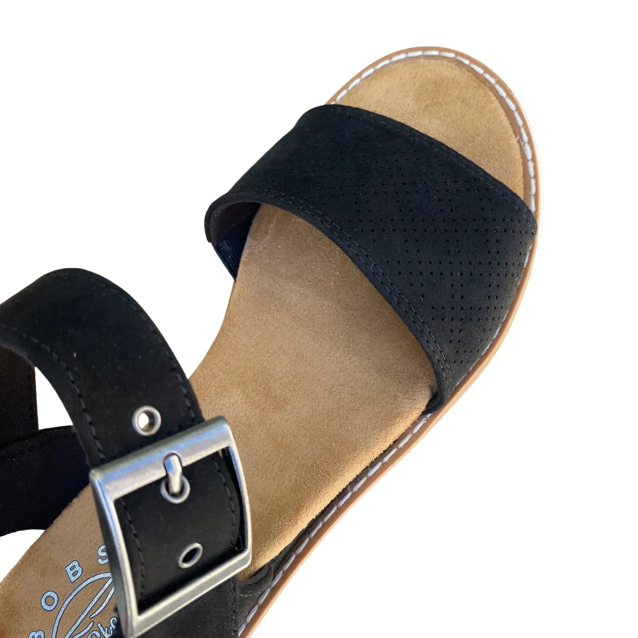 Comfortable Vacation Sandals Skin Breath Skechers sandalo da donna BOBS Desert Kiss Serendipitous 114147/BLK nero