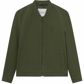 HybridLayerCompatibility QuickDry Fabric Les Deux Kids Olive Night Melange Como Bomber Jacket 2.0