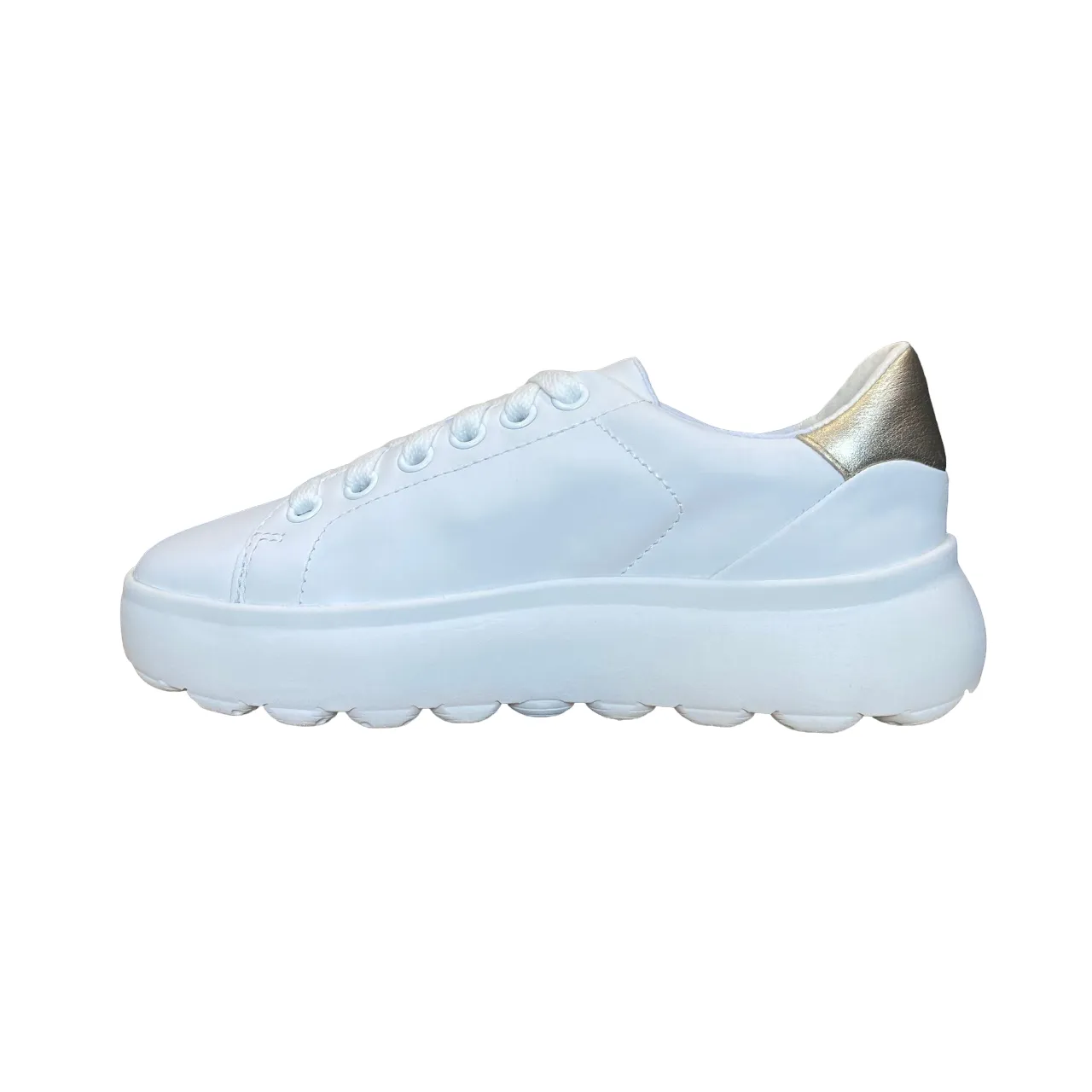 supportive shoes Geox scarpa sneakers Spherica D35TCB  bianco oro