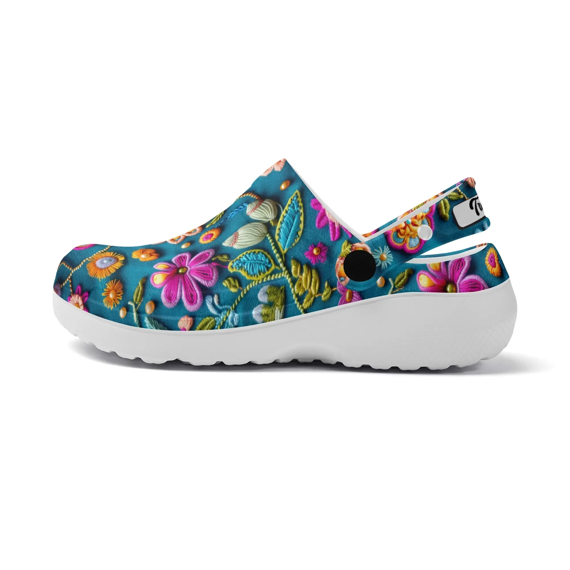 Treadz Nursing Slide On Clogs - Petal Pop