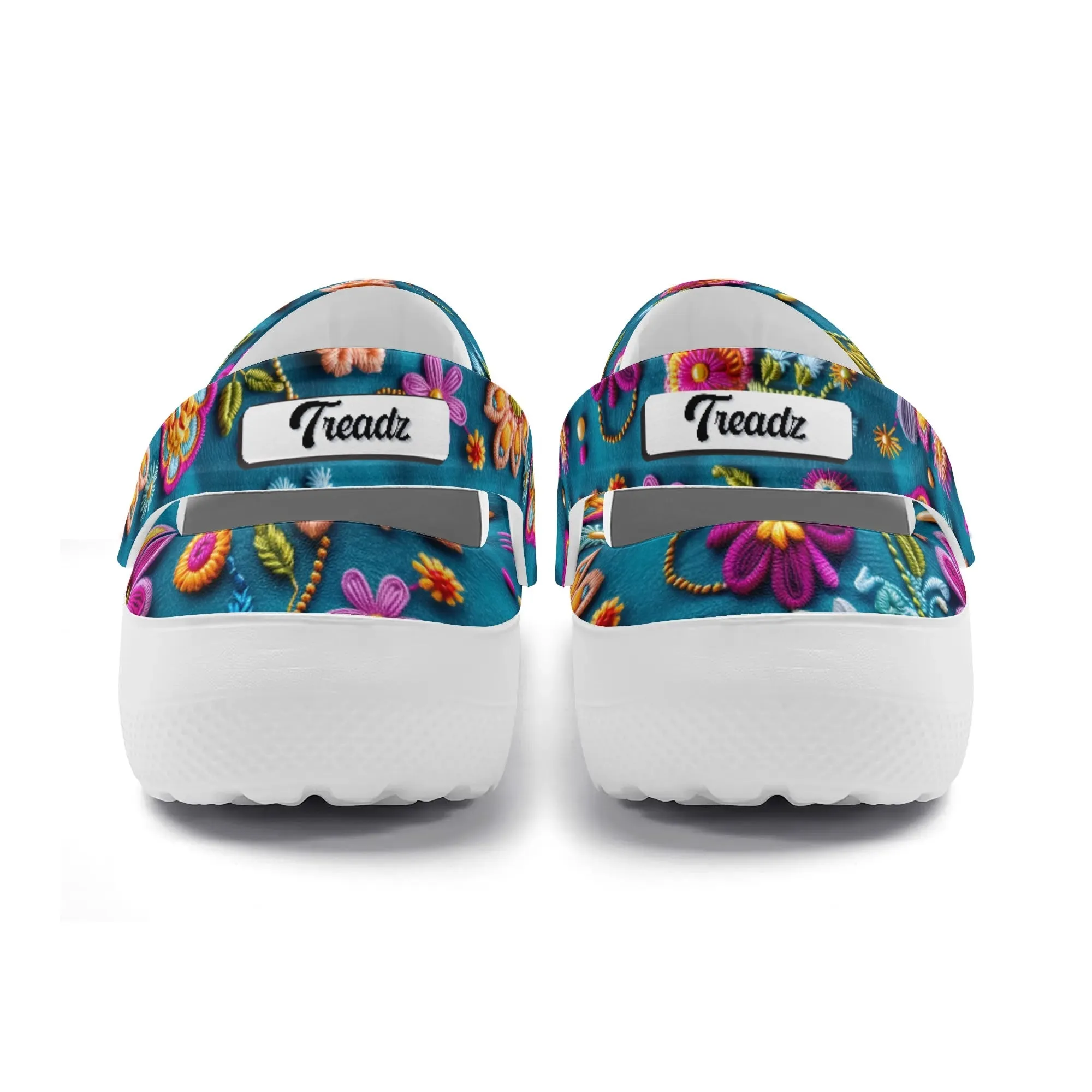 Treadz Nursing Slide On Clogs - Petal Pop