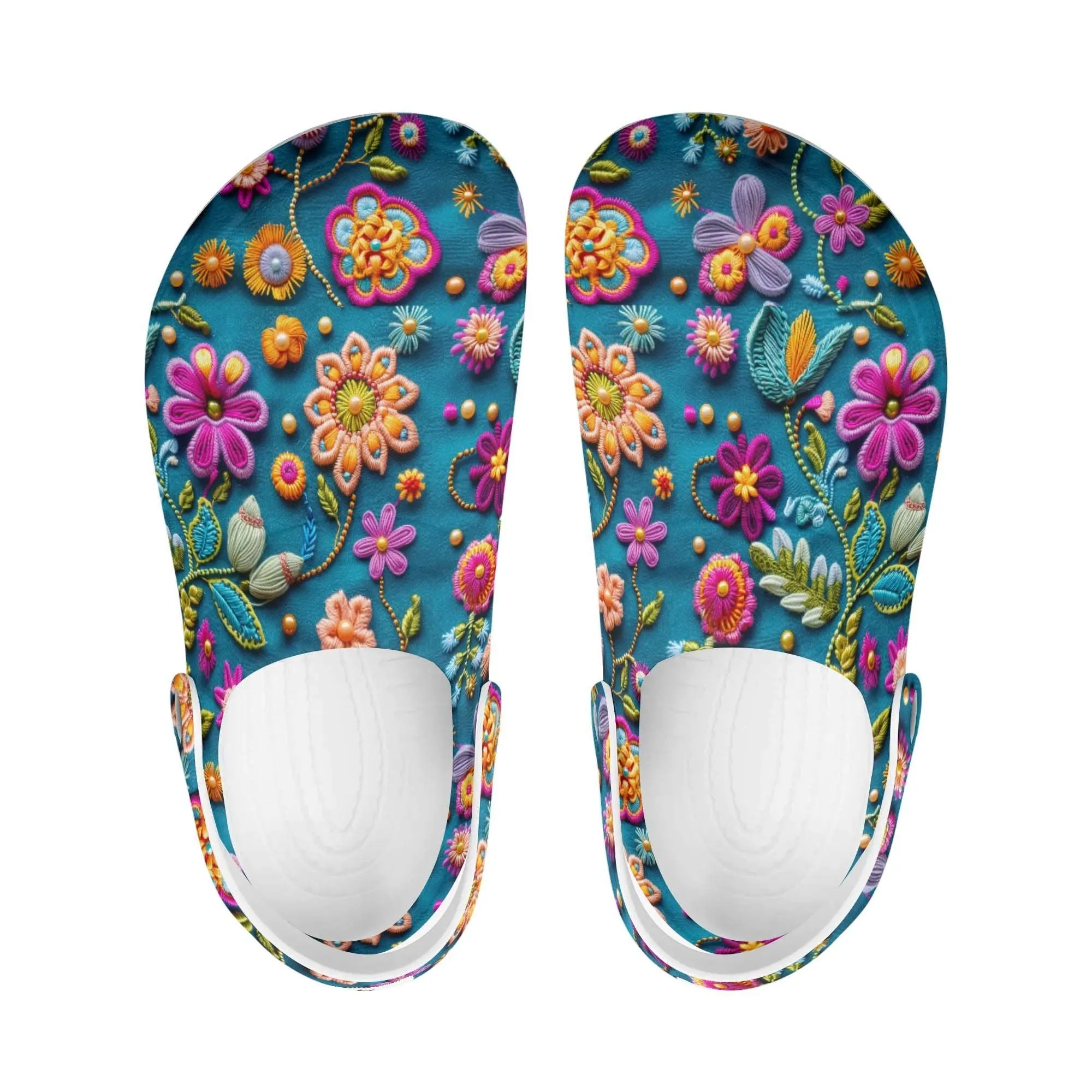 Treadz Nursing Slide On Clogs - Petal Pop