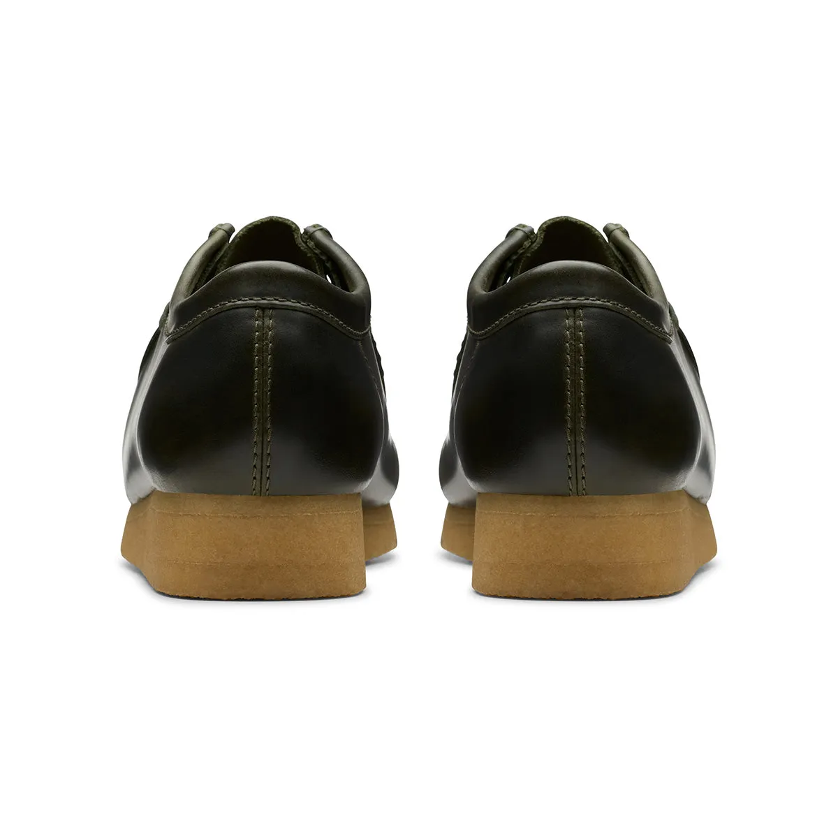 Wallabee 'Forest Green Leather' Mesh Fabric