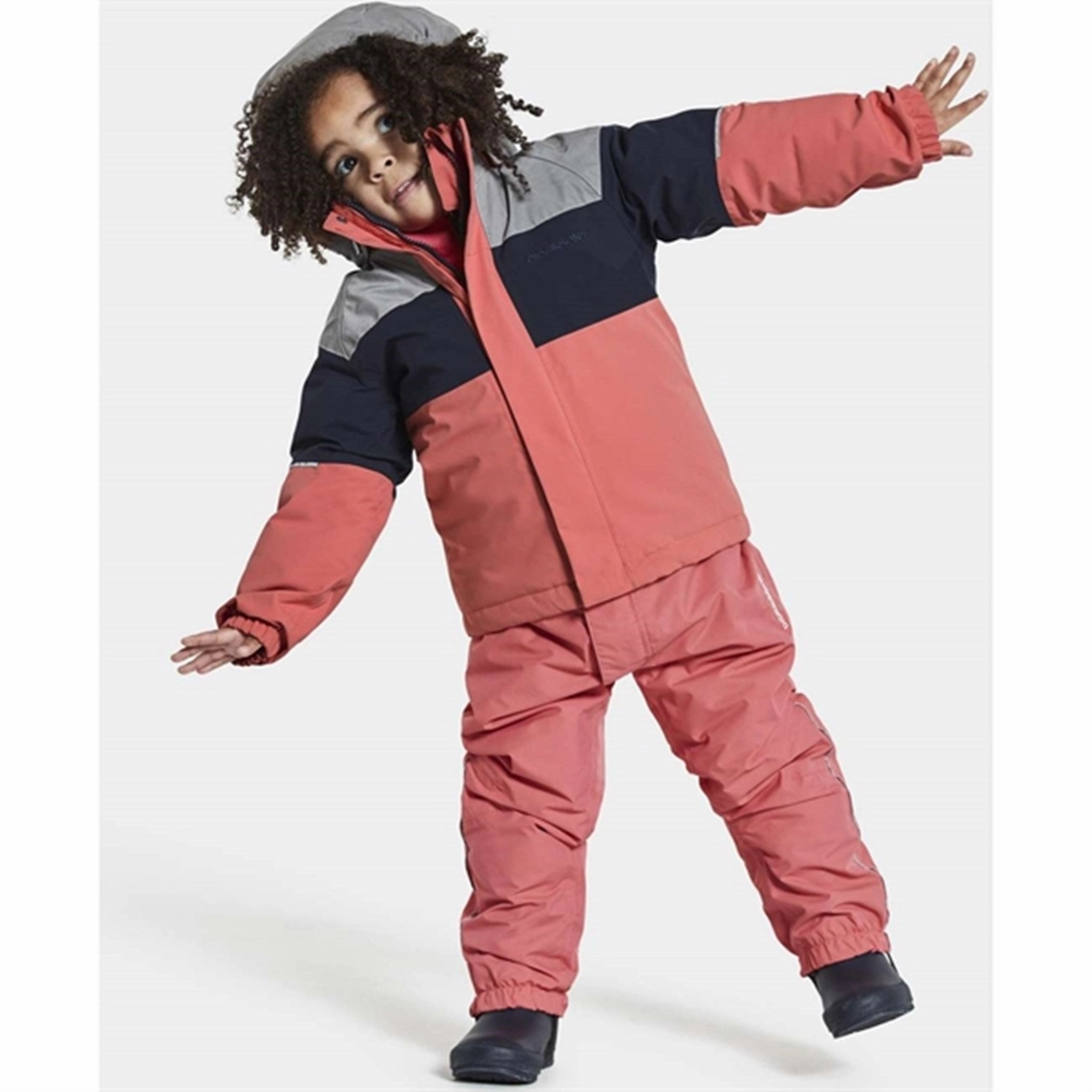 Light Protection Weatherproof Zipper Tech Didriksons Lux Peach Rose Jacket