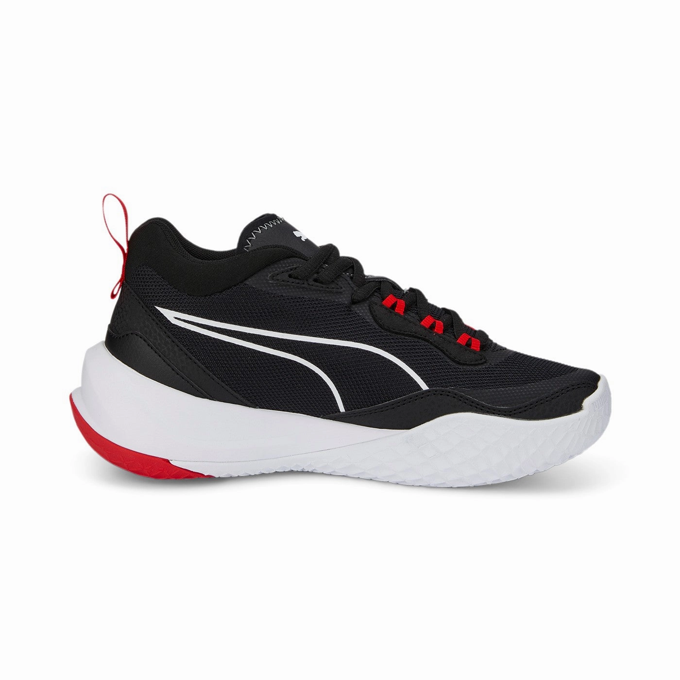 Slippers Puma Scarpa da pallacanestro da ragazzo Playmaker 387353 01 nero-bianco-rosso